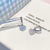 Pendientes Versátiles de Corazón Dulce Rosa Plateado Fáciles de Usar para Mujer con Diseño Único y Pendientes de Moda Elegantes