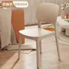 Respaldo de silla de plástico engrosado para el hogar, cómodo para sentarse a largo plazo, mesa de comedor, taburete moderno y simple, silla de comedor para restaurante comercial de celebridades de internet
