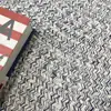 Alfombra de algodón tejida a mano sala de estar sofá Morandi ins tatami dormitorio manta de mesita de noche nórdico simple tapete de piso