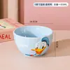 Bol de Arroz Colaboración con Mickey, Vajilla de Cerámica Repujada, Set de Regalo Navideño de Alto Valor para el Hogar en una Caja de Regalo