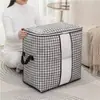 Bolsa de Armazenamento para Colcha Pied-de-Poule para Mudança e Embalagem de Roupas, Grande Capacidade, Bolsa Organizadora Impermeável e à Prova de Umidade