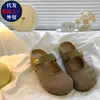Mules cerrados de suela gruesa para aumentar la altura estilo Birkenstock para mujer, calzado de verano para exteriores, nuevo modelo 2026, sandalias versátiles tipo slip-on con diseño calado