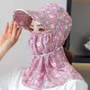 Sombrero de Sol Verano Sombrero de Mujer Cubre Cara Campo Sombrero de Sol Combinable Trabajo Cuello Protegiendo Cuello Protegiendo Transpirable Bicicleta Sombrero Parasol