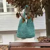 Nuevo Bolso de Mano para Mujer Tejido, Bolso de Hombro, Bolso Cruzado, Gran Capacidad, Patrón de Diamante Tejido Hueco, Bolso Versátil de Moda para Mujer