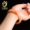 Color primario calcedonia ágata natural pulsera de jade pulsera de jade femenina pulsera de jade estrecha para niña joyería sencilla joyería al por mayor