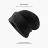 Sombrero de Lana Cálido de Otoño e Invierno Tejido a Mano con Corte en la Puntera Estilo Étnico para Mujer con Borla Protección para las Orejas Gorro de Punto Pulóver
