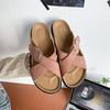 Usa Chanclas Retro, Zapatos Versátiles Casuales de Playa, Sandalias, Pantuflas Birkenstock, Suela Plana para Mujer, Nuevo Estilo, Verano 2025