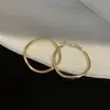 Brincos minimalistas: Brincos Argola Redondos Irregulares Lisos Agulha de Prata no Estilo Europeu e Americano, Acessórios de Orelha Luxuosos e Sofisticados