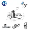 Aretes de Titanio F136 con Base de Clavo Incrustada, Accesorios de Joyería con Clavo Incrustado de Corazón Perforado, Ferretería para Tocados Transfronteriza