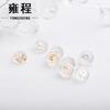 Plata de Ley 925 Tapones para los Oídos de Silicona Oro Blanco Oro Amarillo Oro Rosa DIY Accesorios para Tapones de Oídos Chapados en Oro de 18K Venta al por Mayor