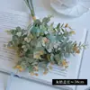 Paquete de Simulación Hoja de Dinero de Eucalipto Ramo de Flores Artificiales Decoración del Hogar Adornos de Flores Artificiales Flor Eterna Planta Verde Venta al por Mayor