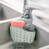Cesta de Drenaje Cocina Creativa Estante de Almacenamiento para Fregadero Soporte para Esponja Plástico Bolsa Colgante para Grifo Cesta Colgante