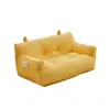 Sofá preguiçoso pequeno com apoio de orelha para sala de estar, modelo novo para uso doméstico, design simples para quarto, varanda, tatame, sofá preguiçoso fácil para duas pessoas
