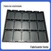 Bandeja de transporte personalizada preta, componentes digitais, bandeja blister, bandeja de plástico para alimentos congelados, bandeja de PP