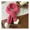 Cachecol Infantil Outono e Inverno Vermelho Feito à Mão Coração Tricô Lã Cobertura Cruzada para Pescoço para Meninos e Meninas Cachecol Quente para Bebê