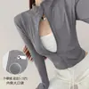 Transpirable Ajustado Secado Rápido Manga Larga para Mujer Delgado con Forro Polar Adelgazante para Correr Fitness Top Exterior Sensación de Alta Gama Ropa Deportiva para Yoga