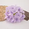 Flor Artificial Borda Queimada Hortênsia DIY Materiais Manuais Acessórios de Cabelo Acessórios Casamento Decoração de Casamento Hortênsia Decoração de Casa