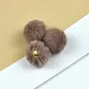 Pingente Pom-Pom de Pelúcia de Coelho Falso 2cm Chaveiro Bola de Pelúcia Acessório para Roupas e Bolsas