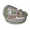 P novos jeans masculinos e femininos cinto europeu e americano decoração strass incrustação cinto largo com cinto de olho de ar