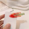 Par de Pinzas para el Cabello sin Costuras de Niña con Lazo Estampado Accesorios para el Cabello de Dibujos Animados Lindos para Mujeres Flequillo Lateral Cabello Roto