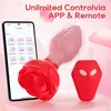 Control Remoto Inalámbrico por App Vibrador de Enchufe Anal Rosa para Balanceo Dispositivo de Masturbación para Hombres y Mujeres Productos para Adultos
