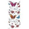 Calcomanías de tatuajes de flores cicatriz de flor en stock venta al por mayor calcomanías de tatuajes temporales en stock venta al por mayor impermeables femenino rosa mariposa