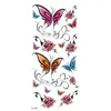 Stock Listo del Fabricante Venta al por Mayor Pegatinas de Tatuaje Flor de Clavícula de Damas Sexy Rosa Pegatinas de Tatuaje Impermeables