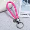 Llavero de Cuerda Trenzada de Cuero para Hombres y Mujeres, Llavero para Llaves de Coche de Pareja, Colgante Simple y Elegante, Modelo Más Vendido Transfronterizo