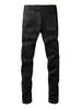 Pantalones plisados rectos con revestimiento negro encerado 2026 transfronterizos, pantalones de pierna ancha ajustados de nicho americano, jeans de moda para hombre