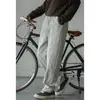 Pantalones Casuales Ligeros de Cintura Elástica con Cordón, Estilo Cimitarra, para Hombre, Novedad Otoño 2025, Transpirables, Amigables con la Piel, Rectos, Holgados