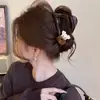 Nuevo Pinza de Tiburón Grande con Forma de Corazón para Peinados Semirecogidos 2026, Pinza para el Cabello con Lazo Lindo para Cabello Fino, Pinza de Garra de Tamaño Mediano