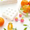 Juguetes pequeños de comida hechos a mano: fruta, fresas, duraznos, tomates, calabazas, juguetes blanditos, moldes de silicona de grado alimenticio