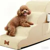 Escalera de Escalada para Mascotas Transfronteriza de Amazon para Gatos y Perros Pequeños, Escalones de Esponja de Tres Niveles para Subir y Bajar de Sofás