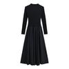 2023 Otoño e Invierno Nuevo Suéter Largo de Fondo Falda Suéter Vestido de Mujer Estilo Francés Elegante Cuello Medio Alto Sobre la Rodilla