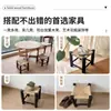 Taburete de mimbre, taburete pequeño para uso doméstico, resistente y duradero, adecuado para sentarse, nuevo modelo 2026, silla pequeña, taburete para sala de estar para cambiarse los zapatos