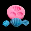Molde de silicona de concha marina para hornear DIY utensilios para hornear molde para pastel fondant molde para pastel de flores decoración de pastel molde