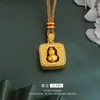 Nuevo estilo chino arena dorada taladro método antiguo cuadrado giratorio calabaza colgante colgante de calabaza giratorio joyería femenina regalo