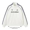 Moletom Funcional Avançado com Gola Alta Masculino Forrado com Fleece Outono e Inverno Tamanho Grande Algodão Veludo Raposa Prateada Pesado Solto Top Base