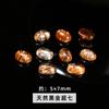 Anillo con forma de huevo de piedra natural de joyería Jingdian, anillo con incrustaciones, colgante, pendientes, accesorios, productos semiacabados al por mayor