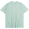 Camiseta de Manga Corta Blanca Pura de Peso Pesado 300g Algodón Puro, Verano Ajuste Holgado, Hombro Caído Camiseta Básica, Camiseta Básica Unisex Estilo Pareja