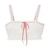 Moda de Verano Transfronteriza Nueva para Mujer, Elegante Conjunto de Top Camisola Blanca de Encaje Jacquard y Falda