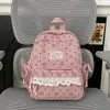 Mochila de Novo Estilo para Mulheres, Versão Coreana, Estilo Ins, Artística, Estilo Fresco, Adequada para Alunos do Ensino Fundamental II e Médio, Mochila Casual de Grande Capacidade