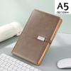 Cuaderno A5 Verde Marte con Hebilla Metálica Cuero Exquisito de Alta Gama Libreta de Trabajo Portátil con Logotipo Imprimible