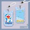 Set de Tarjeta de Acceso para Autobús/Metro Doraemon Creativo Lindo de Dibujos Animados con Lanyard Largo para el Cuello Tarjeta de Estudiante de Jardín de Niños