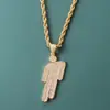 Hermoso Colgante de Villano de Dibujos Animados Europeos y Americanos de Moda, Cabeza Inclinada Llena de Circonita, Collar Hip-Hop de Moda para Hombres y Mujeres, Fabricante de Joyería, Asia Transfronteriza