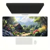 Mouse Pad Exclusivo Transfronteiriço para a Floresta Periférica, Grande, de Alta Qualidade, Espessado e Resistente a Manchas com Bordas Densas