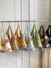 Bolso de Punto Floral Nuevo Transfronterizo, Estilo de Moda y Relajado, Bolso de Mano de Gran Capacidad, Bolso Tote Simple Versátil