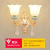 Lámpara de Sala de Estar Araña de Estilo Europeo Cristal Atmosférico Cerámica Simple Moderna Lámpara de Restaurante Led Lámparas de Dormitorio para Nuevo Hogar