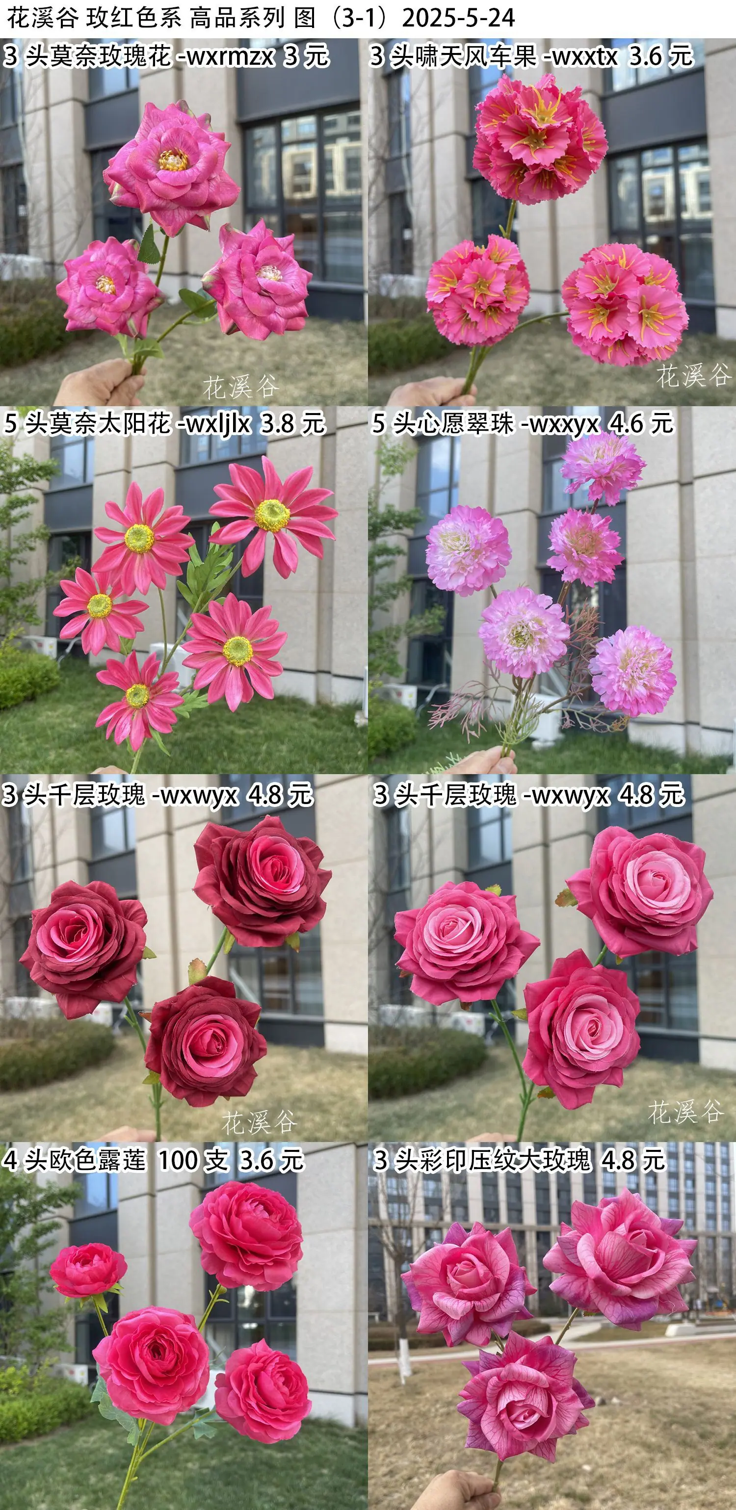 花溪谷 玫红色系 高品系列 图（3-1）2025-5-24