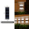 Lâmpada de parede solar lâmpada de jardim ao ar livre lâmpada de paisagem à prova d'água villa lâmpada de arruela de parede de jardim lâmpada de atmosfera de superfície de parede ao ar livre